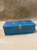 Small Blue Metal Tool Box