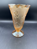 Jeanette Glass Iris And Herringbone Glass Vase