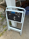 (B)White Folding Step Stool