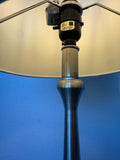 Brushed Nickel Table Lamp with Drum Shade (WORKS)