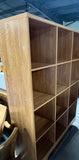 Pressed Wood Cube Shelf, Cardboard Backing***HEAVY ITEM***READ DETAILS ON PICK UP POLICY***