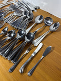 Oxford Hall Silver Plate Flatware Set - 126 Pieces