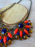 J Crew Chunky Fan Statement Necklace
