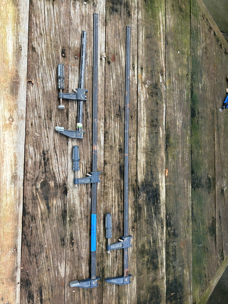 C-Lot of Three Large Adjustable Clamps