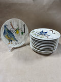 Williams Sonoma 12 Days Of Christmas Salad Plates - Complete Set