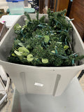 Bin of Faux Greenery- 6 Strands (3 Lighted/3 No Lights)