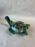 Murano Style Glass Sea Turtle Paper Weight