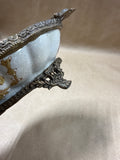 Footed Ornate Floral Sevres