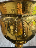 Brass Vintage Jardiniere Planter on Pedestal Stand