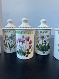 5-Piece Portmeirion Garden Botanic Lidded Spice Jar Set