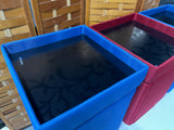 Set of 3 Fabric Storage Cubes with Trays