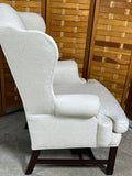A- Sherrill Off White Wing Back Chair