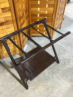 D-Luggage Rack with Shelf (Brown)