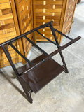 D-Luggage Rack with Shelf (Brown)