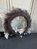 White Floral Winter Christmas Wreath