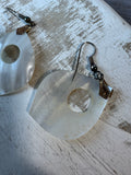 Mother of Pearl Teardrop Dangle Earrings