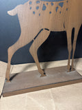 Tall Metal Cut-Out Deer