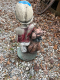 Cement Golfer Statue/Garden Art