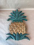 Hand Carved Wooden Pineapple Wall Hanging