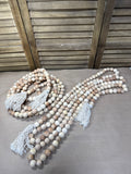 Pair Of Farmhouse Style Beaded Garland