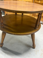 Mersman Round Two Tier Side Table with Laminate Top