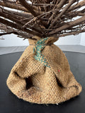 Rustic Tabletop Twig Tree in Burlap