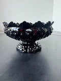 Black Fenton Hobnail Creative Glass Candle Bowl (2 AVAILABLE—PRICED INDIVIDUALLY AT $25 EACH)