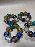 Bohemian Style Beaded Napkin Rings - 4 Piece (BBB)