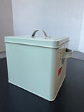 Sage Green Farmhouse Style Metal Laundry Bin with Scoop, Mesh Washing Bag & Machine Cleaner