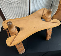 Large Vintage Camel Saddle Stool