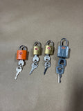 Lot Of 4 Luggage Locks With Keys