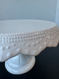 10 Strawberry Street White Ceramic Pedestal Cake Stand