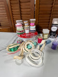 Glitter & Ribbon Craft Lot