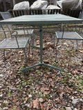 Cast Iron Outdoor Dining Table and Three Chairs