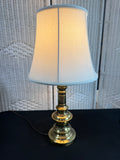 Heavyweight Vintage Brass Candlestick Lamp (WORKS)