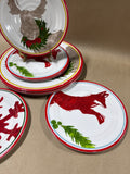 9 Piece Holiday Melamine Plates