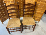 Pair of Ladder Back Chairs