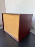 Brown Painted Wooden 3-Drawer Storage Unit