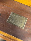 Vintage Edwardian Style Stand/Side Table with Glass (Reproduction by Courtesy of Mr. Henry Ford/Colonial Mfg. Co, Zeeland, Michigan)