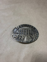 (A) Solid Brass Tennessee Belt Buckle