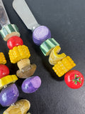 4-Piece Boston Warehouse Kebab Motif Spreaders (B)