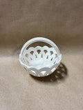 Hartley Greens Leeds Pottery Creamware Pierced Trinket Basket (A)