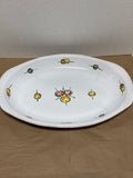 Oval Italian Serving Platter with Rose Buds