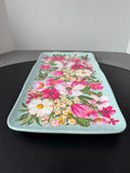 Tommy Bahama Melamine Spring Floral Serving Tray Platter