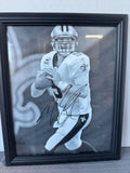 Drew Brees #9 New Orleans Saints Autographed 8x10 Framed Photo