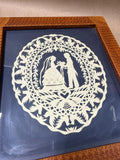 Framed Wedding Silhouette With Doves