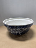 Large Crate And Barrel Sponge Stoneware Mixing Bowl