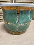 Planter Pot with Equestrian Hunt Scene
