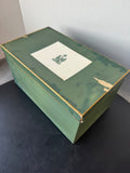 11 Regiment de Cuirassiers Van Gerdinge Sitzendorf Porcelain French Soldier with Wooden Base & Box