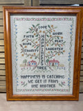 Vintage Cross Stitch Sampler